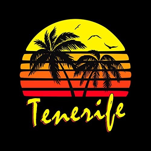 Cloud City 7 Tenerife Vintage Sun Men's Hooded Sweatshirt Cloud City 7 Tenerife Vintage Sun Men's Hooded Sweatshirt
