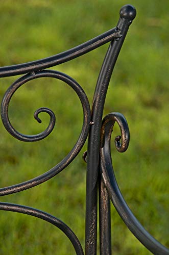 CLP Banco de Jardin Tara en Hiero I Banco de Exterior con Revestimiento de Polvo I Banco de Jardín de 2-3 Plazas I Banco de Terraza I Color:, Color:Bronce CLP Banco de Jardin Tara en Hiero I Banco de Exterior con Revestimiento de Polvo I Banco de Jardín de 2-3 Plazas I Banco de Terraza I Color:, Color:Bronce