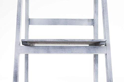 CLP Estantería Escalera Plegable Kirsten En Estilo Rústico I Estantería Librería De Madera con 4 Estantes, Color:Gris CLP Estantería Escalera Plegable Kirsten En Estilo Rústico I Estantería Librería De Madera con 4 Estantes, Color:Gris