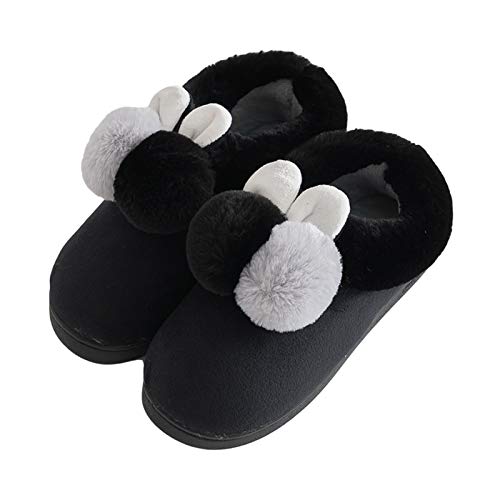 CNZXCO 2 unids Padre-niño Traje Lindo Peluche Conejo Mujer Invierno Pantalones de algodón casero niña Conejo Oreja algodón Zapatos para Damas (Color : Black, Size : 38/39EU) CNZXCO 2 unids Padre-niño Traje Lindo Peluche Conejo Mujer Invierno Pantalones de algodón casero niña Conejo Oreja algodón Zapatos para Damas (Color : Black, Size : 38/39EU)