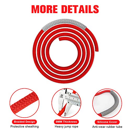 Cocoda Cuerda Saltar, Comba Crossfit Ajustable Sin Enredos con Rodamientos de Bolas Rápidos, Jump Rope con Asas de Espuma de Suave para Hombre Mujer Adulto HIIT Fitness MMA Boxeo Cocoda Cuerda Saltar, Comba Crossfit Ajustable Sin Enredos con Rodamientos de Bolas Rápidos, Jump Rope con Asas de Espuma de Suave para Hombre Mujer Adulto HIIT Fitness MMA Boxeo