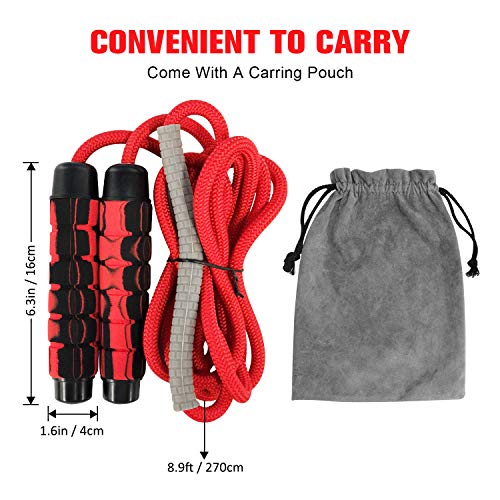 Cocoda Cuerda Saltar, Comba Crossfit Ajustable Sin Enredos con Rodamientos de Bolas Rápidos, Jump Rope con Asas de Espuma de Suave para Hombre Mujer Adulto HIIT Fitness MMA Boxeo Cocoda Cuerda Saltar, Comba Crossfit Ajustable Sin Enredos con Rodamientos de Bolas Rápidos, Jump Rope con Asas de Espuma de Suave para Hombre Mujer Adulto HIIT Fitness MMA Boxeo