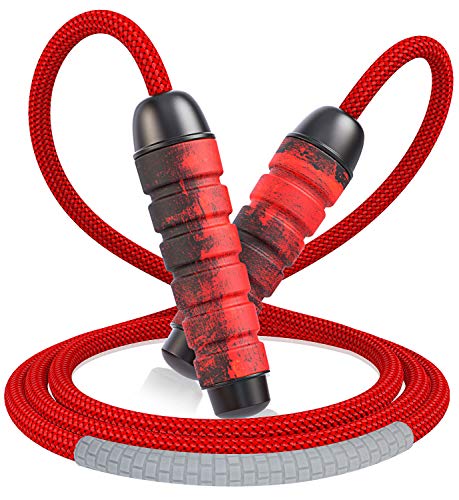 Cocoda Cuerda Saltar, Comba Crossfit Ajustable Sin Enredos con Rodamientos de Bolas Rápidos, Jump Rope con Asas de Espuma de Suave para Hombre Mujer Adulto HIIT Fitness MMA Boxeo