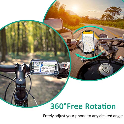 Cocoda Soporte Movil Bici, Universal Soporte Móvil Moto Bicicleta, 360° Rotación Ajustable Porta Teléfono Motocicleta, Compatible con iPhone 12 Pro Max/12 Mini/11 Pro MAX/XS MAX/XR, Samsung y Más Cocoda Soporte Movil Bici, Universal Soporte Móvil Moto Bicicleta, 360° Rotación Ajustable Porta Teléfono Motocicleta, Compatible con iPhone 12 Pro Max/12 Mini/11 Pro MAX/XS MAX/XR, Samsung y Más
