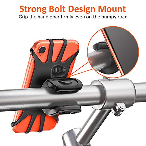 Cocoda Soporte Móvil Bicicleta, Soporte Movil Moto, Rotación 360° Ajustable Universal Montaje para Manillar de Bicicleta Compatible con iPhone 12 Pro/12 Mini/iPhone 11 Pro MAX, Samsung- 4.7'' - 6.5'' Cocoda Soporte Móvil Bicicleta, Soporte Movil Moto, Rotación 360° Ajustable Universal Montaje para Manillar de Bicicleta Compatible con iPhone 12 Pro/12 Mini/iPhone 11 Pro MAX, Samsung- 4.7'' - 6.5''