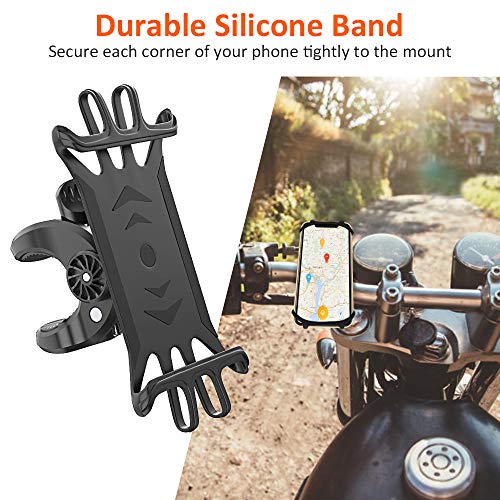 Cocoda Soporte Móvil Bicicleta, Soporte Movil Moto, Rotación 360° Ajustable Universal Montaje para Manillar de Bicicleta Compatible con iPhone 12 Pro/12 Mini/iPhone 11 Pro MAX, Samsung- 4.7'' - 6.5'' Cocoda Soporte Móvil Bicicleta, Soporte Movil Moto, Rotación 360° Ajustable Universal Montaje para Manillar de Bicicleta Compatible con iPhone 12 Pro/12 Mini/iPhone 11 Pro MAX, Samsung- 4.7'' - 6.5''