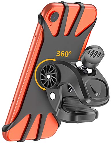 Cocoda Soporte Móvil Bicicleta, Soporte Movil Moto, Rotación 360° Ajustable Universal Montaje para Manillar de Bicicleta Compatible con iPhone 12 Pro/12 Mini/iPhone 11 Pro MAX, Samsung- 4.7'' - 6.5'' Cocoda Soporte Móvil Bicicleta, Soporte Movil Moto, Rotación 360° Ajustable Universal Montaje para Manillar de Bicicleta Compatible con iPhone 12 Pro/12 Mini/iPhone 11 Pro MAX, Samsung- 4.7'' - 6.5''