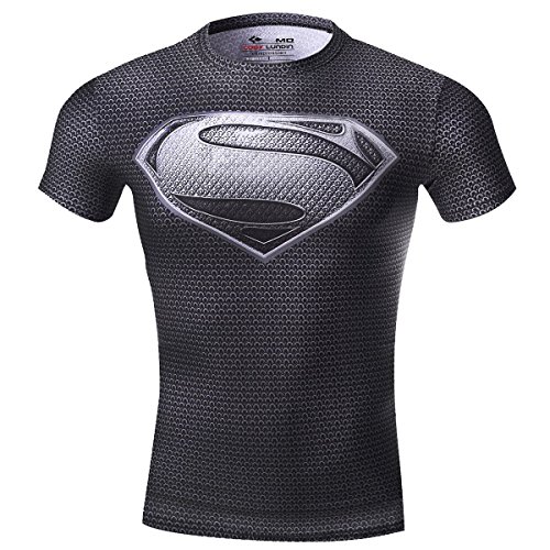 Cody Lundin - Camiseta de fitness para hombre, manga corta, diseño de símbolo de Superman, Hombre, color Superman A, tamaño M