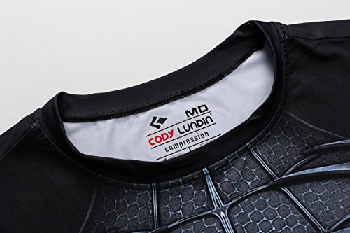 Cody Lundin Hombres De Gimnasio al Aire Libre cómodo patrón Impreso Soprt Largo Manga Camiseta (M)