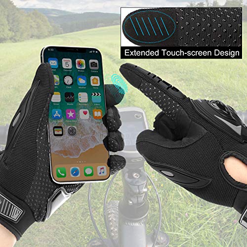 COFIT Guantes de Motos, Guantes de Pantalla Táctil Full Touch para Carreras de Motos, MTB, Escalada, Senderismo y Otros Deportes al Aire Libre - Negro L COFIT Guantes de Motos, Guantes de Pantalla Táctil Full Touch para Carreras de Motos, MTB, Escalada, Senderismo y Otros Deportes al Aire Libre - Negro L