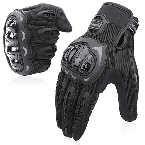 COFIT Guantes de Motos, Guantes de Pantalla Táctil Full Touch para Carreras de Motos, MTB, Escalada, Senderismo y Otros Deportes al Aire Libre - Negro L COFIT Guantes de Motos, Guantes de Pantalla Táctil Full Touch para Carreras de Motos, MTB, Escalada, Senderismo y Otros Deportes al Aire Libre - Negro L