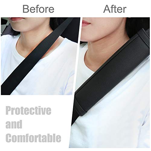 COFIT Juego de 2 Almohadillas para Cinturón de Seguridad Negro COFIT Juego de 2 Almohadillas para Cinturón de Seguridad Negro