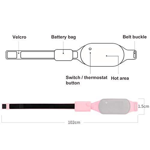 Cojín de Calor, Cojín de Calefacción, Cinturón Calefactable, Almohadilla Térmica, Con Protección Contra Sobrecalentamiento, Para calentar el vientre, Espalda es ideal para aliviar los cólicos.
