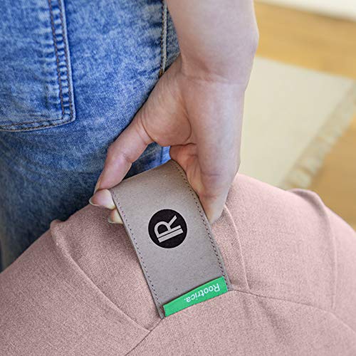 Cojín de meditación zafu redondo desenfundable, de algodón natural, un diseño elegante y un asiento óptimo para una práctica de yoga para adultos y niños (rosa). Cojín de meditación zafu redondo desenfundable, de algodón natural, un diseño elegante y un asiento óptimo para una práctica de yoga para adultos y niños (rosa).