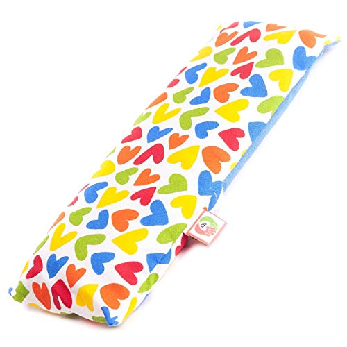Cojín de Yoga para Meditación - Almohadilla de Semillas para Ojos y Cara (25x10 cm) - Antifaz Relajante con Funda Lavable, Tela de Algodón 100% y Olor a Lavanda (Corazones) Cojín de Yoga para Meditación - Almohadilla de Semillas para Ojos y Cara (25x10 cm) - Antifaz Relajante con Funda Lavable, Tela de Algodón 100% y Olor a Lavanda (Corazones)