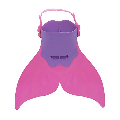 Cola de Sirena para Natación Traje de Baño 4pcs Mermaid Bikini con Monofín Establece para Niña Disfraz de Sirena Princesa Cosplay Conjuntos