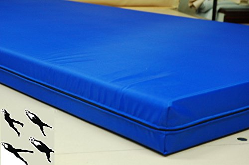 Colchón deportivo de caída 100 x 200 x 10 Anti Velcro de exterior Gimnasia propedeutico Capriola tuffi Portero Fútbol mejora Equilibrio desenfundable uso también de exterior