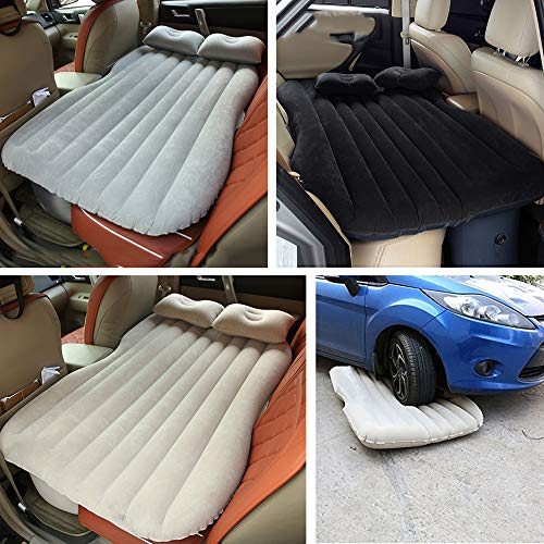 Colchón Inflable Coche SUV Multifuncional Plegable Cama Inflable para Asiento Trasero de Coche con Bomba de Aire Eléctrica + 2 Almohadas Sofá Hinchable con Inflador de Auto Negro (A, negro) Colchón Inflable Coche SUV Multifuncional Plegable Cama Inflable para Asiento Trasero de Coche con Bomba de Aire Eléctrica + 2 Almohadas Sofá Hinchable con Inflador de Auto Negro (A, negro)