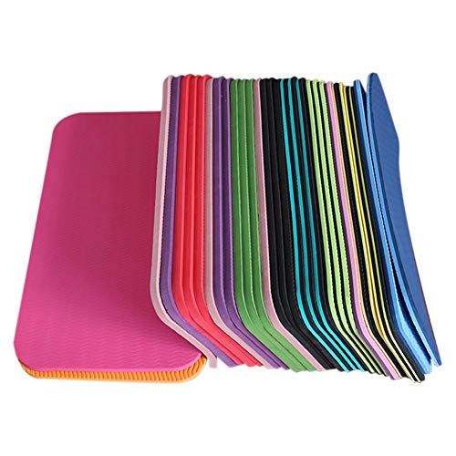 Colchoneta De Ejercicio Alta Densidad Y Extra Gruesa Colchoneta De Yoga con Líneas De Alineación Soporte De Placa De Rodilleras Cojín De Codos Cojín Color Aleatorio Colchoneta De Ejercicio Alta Densidad Y Extra Gruesa Colchoneta De Yoga con Líneas De Alineación Soporte De Placa De Rodilleras Cojín De Codos Cojín Color Aleatorio