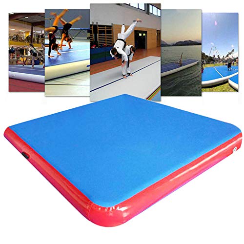 Colchoneta De Ejercicios 79 ? 79 ? 4 Pulgadas Gimnasio Inflable Colchoneta De Pista De Aire Colchoneta De Gimnasia Escalada En Caída Tapete De Entrenamiento De Fitnesspara Gimnasio Portátil