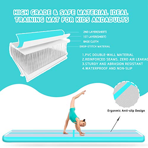 Colchoneta de Gimnasia Airtrack 3M 10 cm de Grosor, Alfombrilla de Gimnasio Tumbling, Pista de Aire colchonetas para saltar, Entrenamiento Tapete de Yoga, Colchonetas de Ejercicio Colchoneta de Gimnasia Airtrack 3M 10 cm de Grosor, Alfombrilla de Gimnasio Tumbling, Pista de Aire colchonetas para saltar, Entrenamiento Tapete de Yoga, Colchonetas de Ejercicio