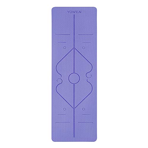 Colchoneta de Yoga, Esterilla Yoga, Tapete de Yoga, 6mm TPE Yoga Mat, Estera Yoga Ecológica de Ejercicios Antideslizante Esterilla de Entrenamiento para Pilates con Sistema de Alineación Corporal Colchoneta de Yoga, Esterilla Yoga, Tapete de Yoga, 6mm TPE Yoga Mat, Estera Yoga Ecológica de Ejercicios Antideslizante Esterilla de Entrenamiento para Pilates con Sistema de Alineación Corporal