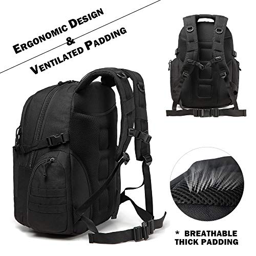 Colisal Mochila Militar 40L Mochila Tactica para Hombre Mochila Ejercito con Molle Gran Capacidad Mochila Asalto para Senderismo Mochila Negro Colisal Mochila Militar 40L Mochila Tactica para Hombre Mochila Ejercito con Molle Gran Capacidad Mochila Asalto para Senderismo Mochila Negro