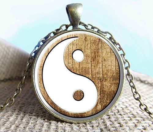 Collar con colgante de imagen de Yin Yang, Yin y Yang, yoga, joyería espiritual