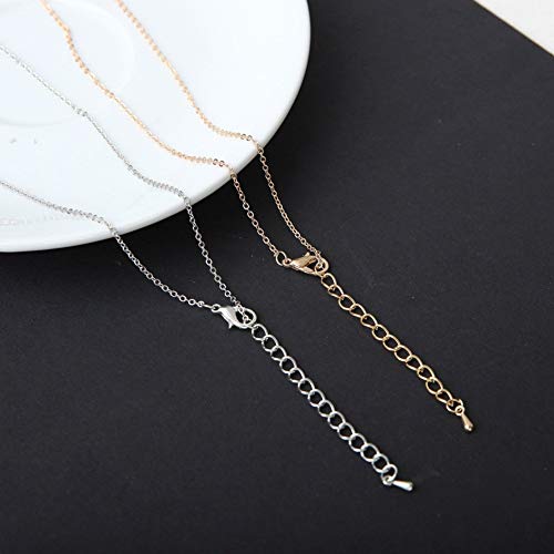 Collar encantador de joyería para mujer y colgante simple de luna, estrella, gargantilla, fiesta, club, mujer, joyería para ella, color: plata (color: plata) Collar encantador de joyería para mujer y colgante simple de luna, estrella, gargantilla, fiesta, club, mujer, joyería para ella, color: plata (color: plata)