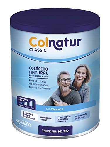 Colnatur Classic – Colágeno Natural para Músculos y Articulaciones, Sabor Neutro, 306 gr
