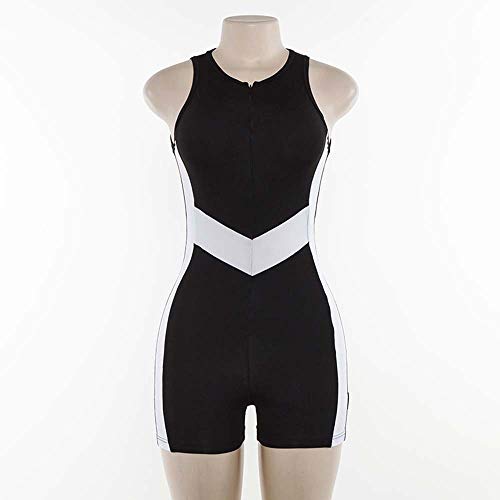 Color de Las Mujeres de Costura Delgado Gimnasio Corriendo Alto elástico Mono Corto Leotardo Monos de una Sola Pieza de Ciclismo atlético Vestir Color de Las Mujeres de Costura Delgado Gimnasio Corriendo Alto elástico Mono Corto Leotardo Monos de una Sola Pieza de Ciclismo atlético Vestir