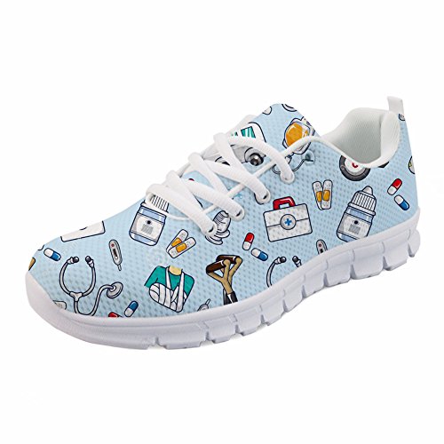 Coloranimal Spring Summer Nurse Flats - Zapatillas de senderismo para mujer, color Multicolor, talla 39 EU