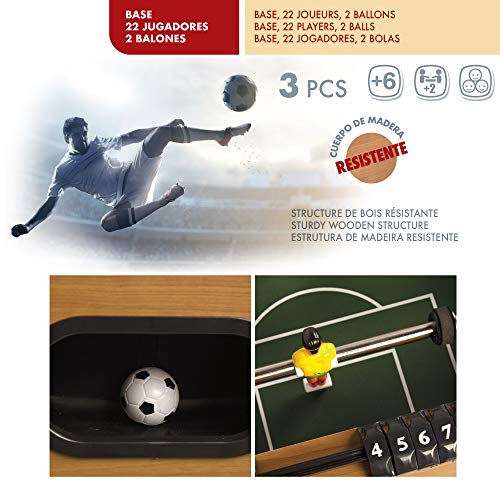ColorBaby - Futbolín de Madera - 121 x 61 x 79 cm (85325) ColorBaby - Futbolín de Madera - 121 x 61 x 79 cm (85325)