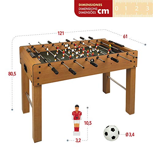 ColorBaby - Futbolín de Madera - 121 x 61 x 79 cm (85325) ColorBaby - Futbolín de Madera - 121 x 61 x 79 cm (85325)