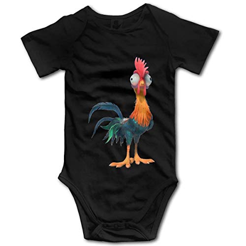 Colorful Rooster Toddler Baby Boy Body de Manga Corta Chaleco Ropa Traje de Mameluco