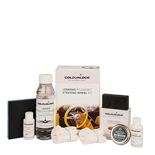 COLOURLOCK Kit restauración para Volantes de Cuero/Piel F012 (Beige Claro ESTÁNDAR), Limpia, Restaurar el Color y Protege el Cuero de los Volantes COLOURLOCK Kit restauración para Volantes de Cuero/Piel F012 (Beige Claro ESTÁNDAR), Limpia, Restaurar el Color y Protege el Cuero de los Volantes
