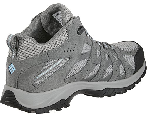 Columbia Canyon Point Mid, Zapatos de Senderismo Impermeables Mujer, Gris (Light Grey, Oxygen), 40 EU
