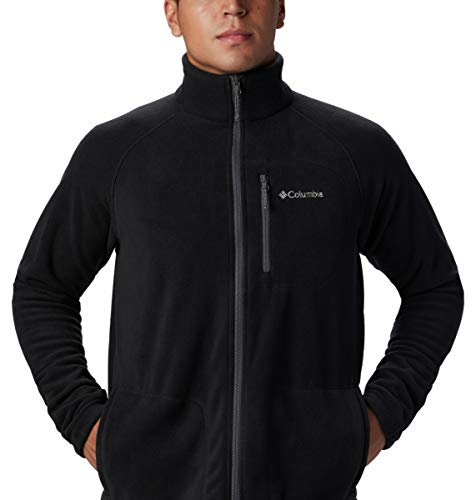 Columbia Fast Trek II Forro Polar con Cremallera, Hombre, Negro, L