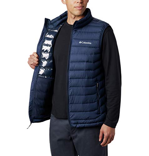 Columbia Powder Lite Chaleco, Hombre, Azul (Collegiate Navy), XL