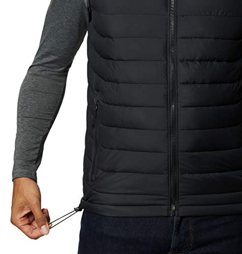 Columbia Powder Lite Chaleco, Hombre, Negro, L Columbia Powder Lite Chaleco, Hombre, Negro, L