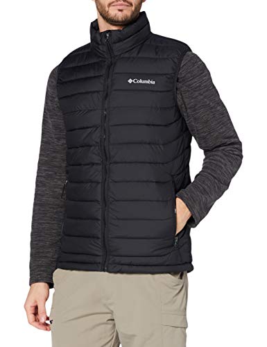 Columbia Powder Lite Chaleco, Hombre, Negro, L Columbia Powder Lite Chaleco, Hombre, Negro, L