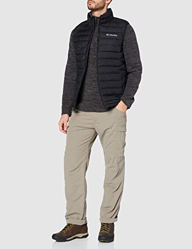 Columbia Powder Lite Chaleco, Hombre, Negro, L Columbia Powder Lite Chaleco, Hombre, Negro, L