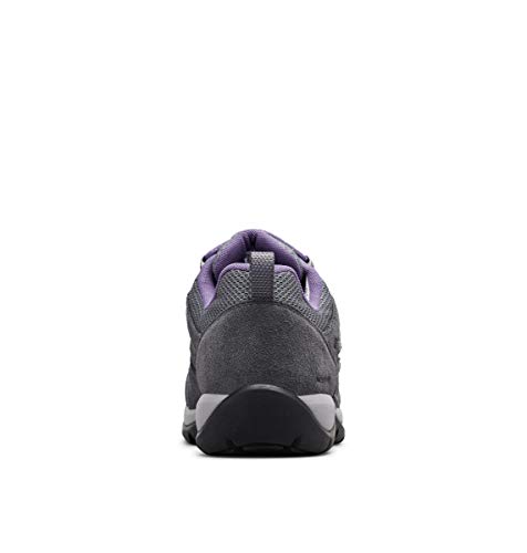 Columbia Redmond V2, Zapatillas de Senderismo Impermeables Mujer, Gris, Morado (Ti Grey Steel, Plum Purple), 38 EU