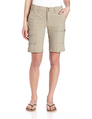 Columbia Short Silver Ridge Cargo Shorts, Mujer, Beige (Fossil), 44 ES (Talla Fabricante: 12)