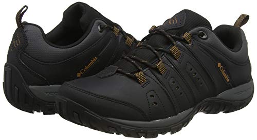 Columbia Woodburn II, Zapatillas Hombre, Black (Black Goldenrod), 43 EU