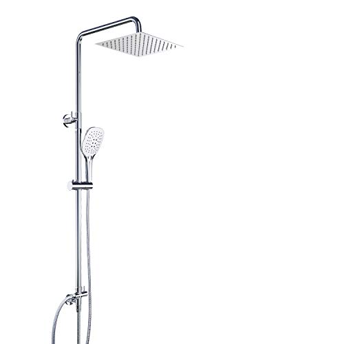 Columna Ducha Dalmo, Sistema de Ducha con Alcachofa, Conjunto Ducha Regulable Metal Completo con 3 Cabezales de Ducha, Grifo Ducha de Altura Adjustable, Conjunto Combinado de Ducha de ángulo Cariable Columna Ducha Dalmo, Sistema de Ducha con Alcachofa, Conjunto Ducha Regulable Metal Completo con 3 Cabezales de Ducha, Grifo Ducha de Altura Adjustable, Conjunto Combinado de Ducha de ángulo Cariable