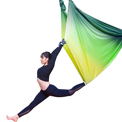 Columpio para Hamaca de Yoga Descompresión, Gradiente-Multicolor para Ejercicios en Casa, Pilates, Trapecio de Yoga, Mejora Flexibilidad y Fuerza del Núcleo Columpio para Hamaca de Yoga Descompresión, Gradiente-Multicolor para Ejercicios en Casa, Pilates, Trapecio de Yoga, Mejora Flexibilidad y Fuerza del Núcleo