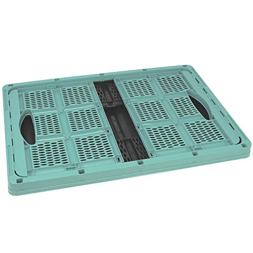 com-four® Caja Plegable de 32 litros - Caja de Transporte con Asas - Caja de almacenaje Robusta - Cesta de la Compra Plegable (50.5x33x22cm - 01 Pieza - Turquesa Pastel) com-four® Caja Plegable de 32 litros - Caja de Transporte con Asas - Caja de almacenaje Robusta - Cesta de la Compra Plegable (50.5x33x22cm - 01 Pieza - Turquesa Pastel)