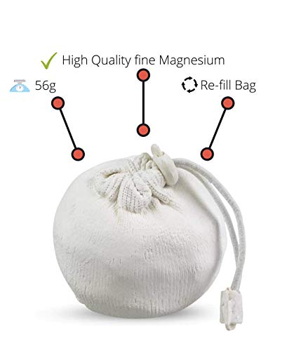 Combo (2x1) Magnesio Líquido + Bola Tiza De Magnesio En Polvo Agarre de Manos para Crossfit, Escalada, Pole Dance, Calistenia, Powerlifting, Gimnasia, Halterofilia. Liquid Magnesium Chalk Ball.