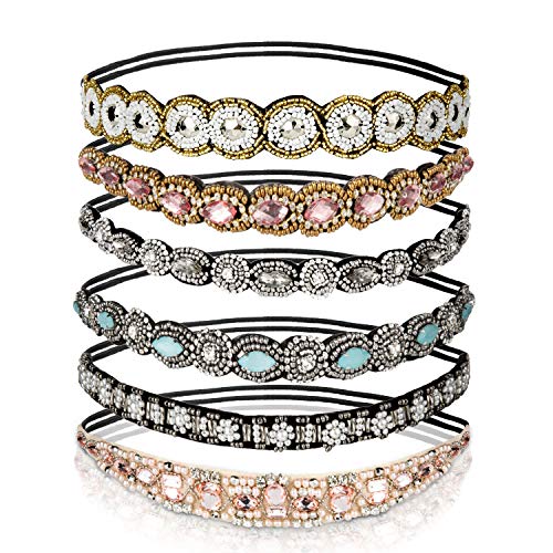 Comius Sharp 6 Piezas Bandas para la Cabeza Elásticas, Bohemia Diadema Cristal Diamante de Imitación Bandas Diademas de Pelo para el Pelo Accesorios para el Cabello de la Boda para Mujer (6 Estilos) Comius Sharp 6 Piezas Bandas para la Cabeza Elásticas, Bohemia Diadema Cristal Diamante de Imitación Bandas Diademas de Pelo para el Pelo Accesorios para el Cabello de la Boda para Mujer (6 Estilos)